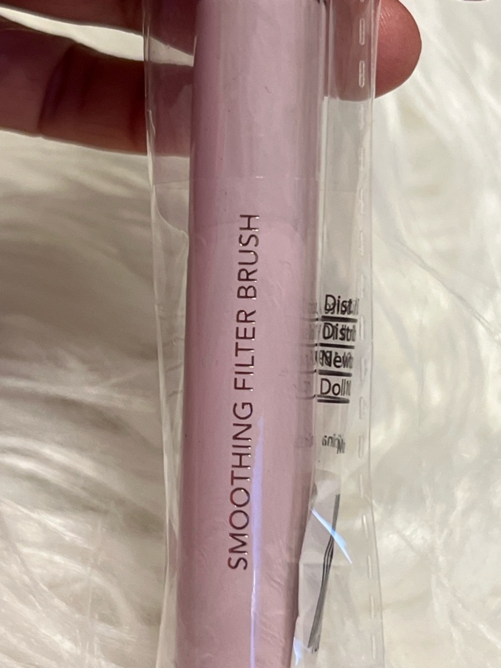 DOLL10 vegan Pink Dense Buffing Brush with Rose Gold Ferrule - Picture 5 of 8